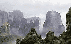 Meteora en zijn rotsen