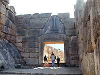 De Leeuwenpoort, ingang tot de vestiging van Mycenae