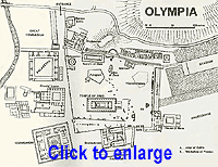 Plattegrond van Olympia