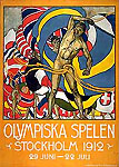 1912 Stockholm Olympic poster