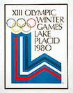 1980 Lake Placid Olympic poster