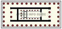 Floor plan of the Temple of Hephaistos